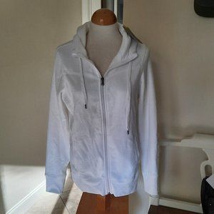 New NWT Tek Gear Front Zip Hooded Fleece Jacket Size Large